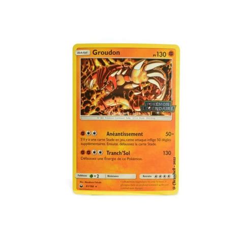 Carte Pokémon Groudon AP 81 168 Promo NEUF FR Cdiscount Jeux Jouets