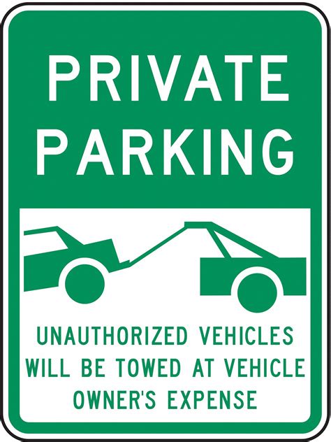 24 In X 18 In Nominal Sign Size Aluminum Parking Sign 3PNR7 RP 124