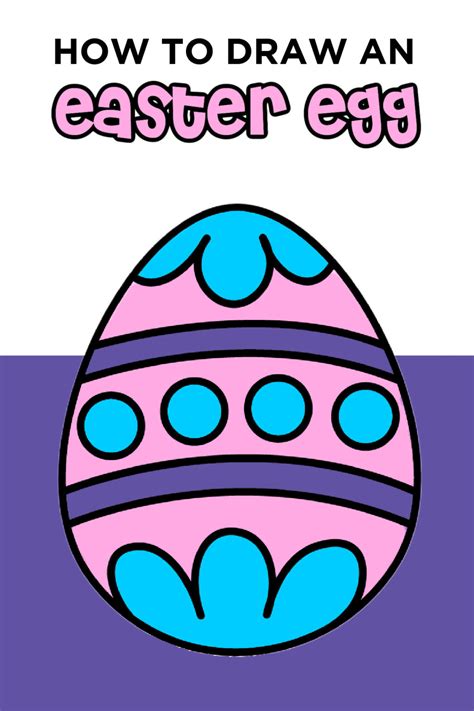 How To Draw an Easter Egg - Easy Step By Step Tutorial