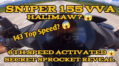 SNIPER 155 SECRET SPROCKET REVEAL SNIPER155 VVA 143KPH TOP SPEED