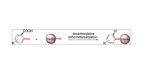 Rhiii Catalyzed Decarboxylative Ortho Heteroarylation Of Aromatic