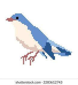 Bird Pixel Art Illustrator Stock Vector (Royalty Free) 2283612743 ...