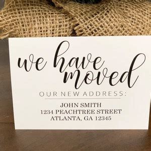 We Have Moved Cards Printable & Editable Digital Download - Etsy