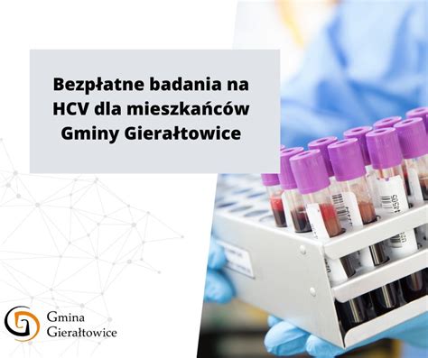 Giera Towice Bezp Atne Badania Na Hcv Dla Mieszka C W Gminy