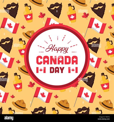 Happy Canada Day Stock Vector Image And Art Alamy