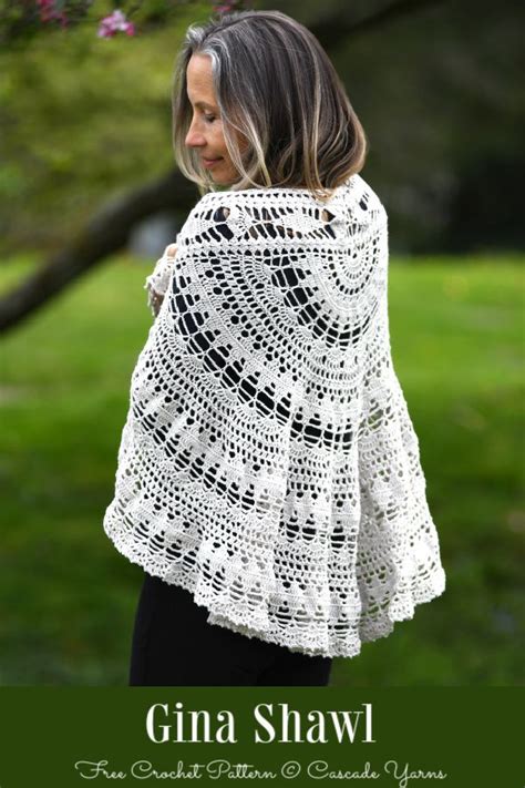 Half Circle Shawl Free Crochet Patterns DIY Magazine Crochet Shawl