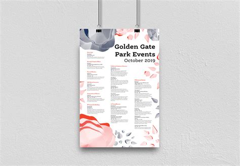 Golden Gate Park Events on Behance