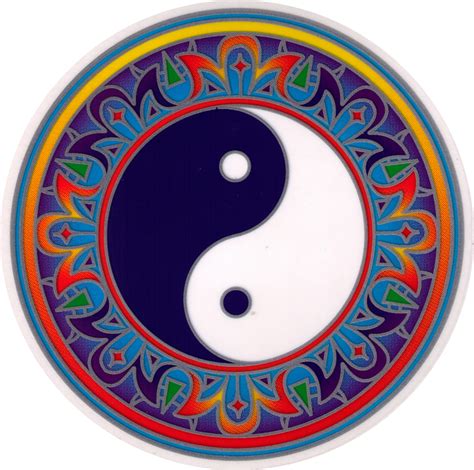 Yin Yang Window Sticker Decal Peace Resource Project