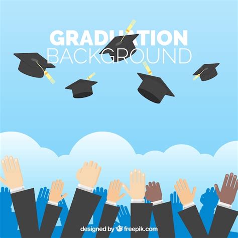 Graduation celebration background Vector | Free Download