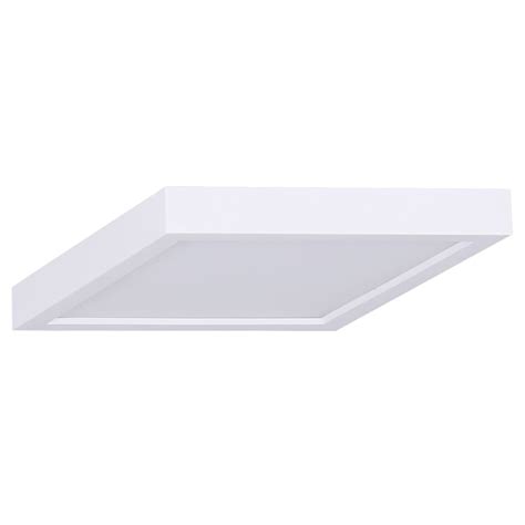 Hampton Bay 7 Inch Dimmable Square Led Flush Mount Ceiling Light