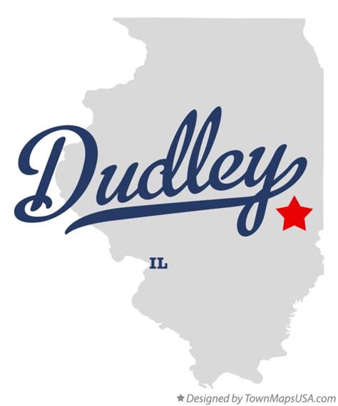 Map of Dudley, IL, Illinois