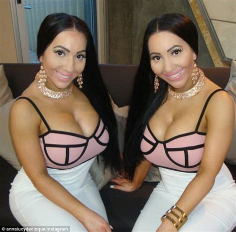 Anna And Lucy Decinque Want Bigger Breast Implants Daily Mail Online