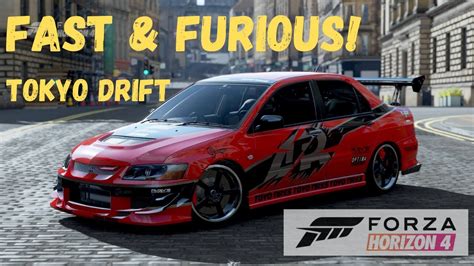 Forza Horizon 4 Drift Com O Lancer Evo Do Velozes E Furiosos Tokyo Drift1 Youtube