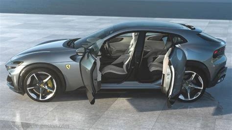 Ferrari Purosangue dimensions, boot space and similars