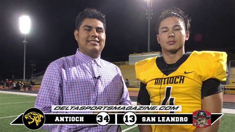 Football Antioch Panthers Vs San Leandro Pirates 08 31 2018 Hd