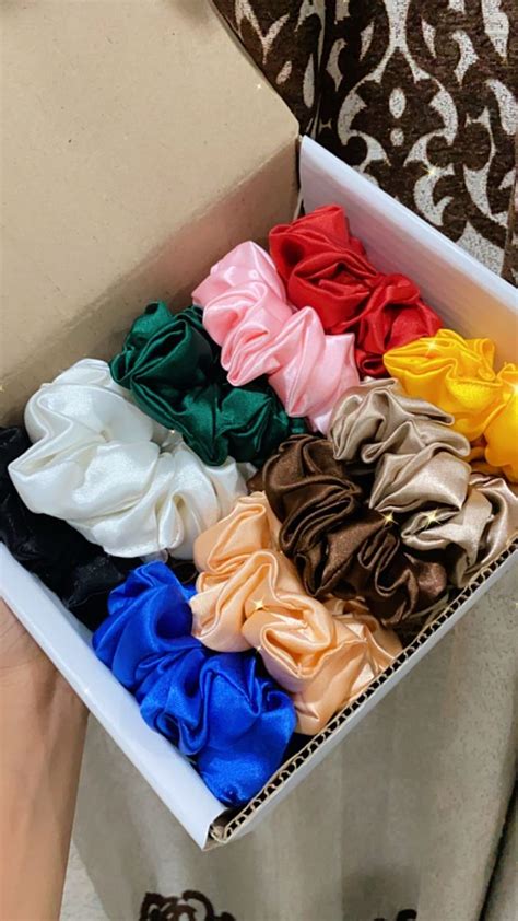 Pack Of 10 Pretty Scrunchies Diy Hair Scrunchies Handmade Hair Accessories Hair Accessories