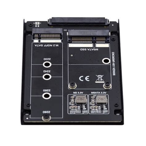 Fvh Dual Msata Ngff B M Ssd Card Jbod Raid Span Bridge To Inch Sata