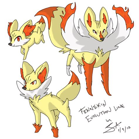 Pokemon Fennekin Evolution Line Speculation By Gjkou On Deviantart