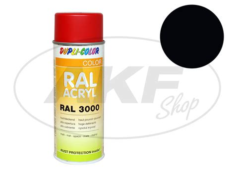 Dupli Color Acryl Spray RAL 9005 Tiefschwarz Matt 400 Ml