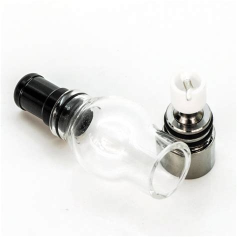 Glass Globe Ceramic Donut Wax Atomizer 510 Thread Ego Attachment