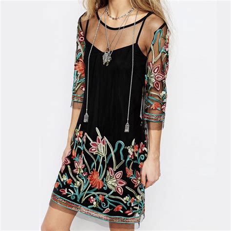 Robe Brod E Pi Ces Boho Boheme Chic Dress Monyronyboho