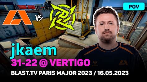 CSGO POV Apeks Jkaem 31 22 Vs NIP Vertigo BLAST Tv Paris Major