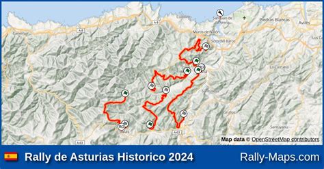 Streckenverlauf Rally De Asturias Historico 2024 EHRC RallyeKarte De