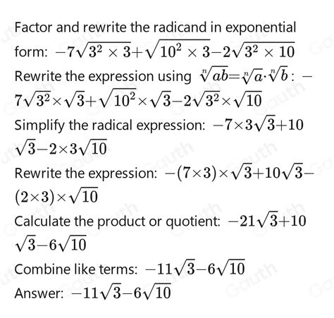 Solved Actividad 1 Resolver Las Siguientes Operaciones 7sqrt 27 Sqrt