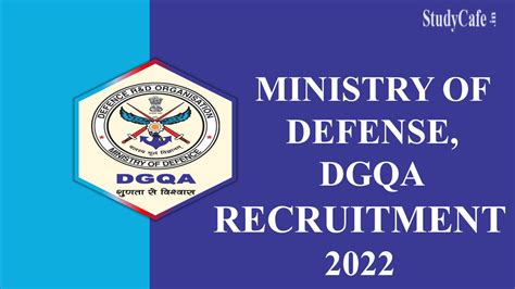 Ministry Of Defense Dgqa Recruitment Check Post Selection