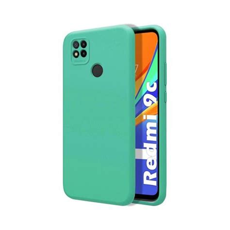 Funda Silicona Líquida Ultra Suave Para Xiaomi Redmi 9c Color Verde con