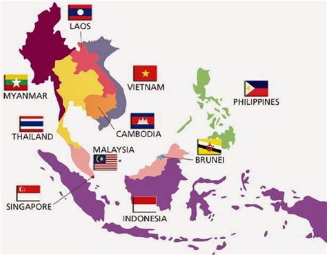 Free Vector Asean Association Countries Map Artofit