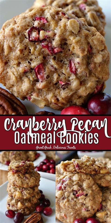 Cranberry Pecan Oatmeal Cookies Are Super Delicious With Tart Bits Of