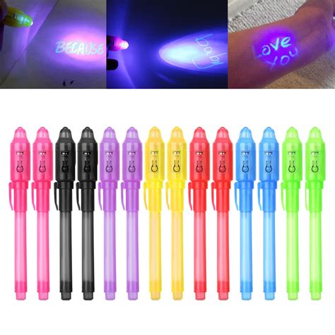 IZoeL 14 Invisible Ink Pen UV Pen Secret Pens With UV Light Spy Pens