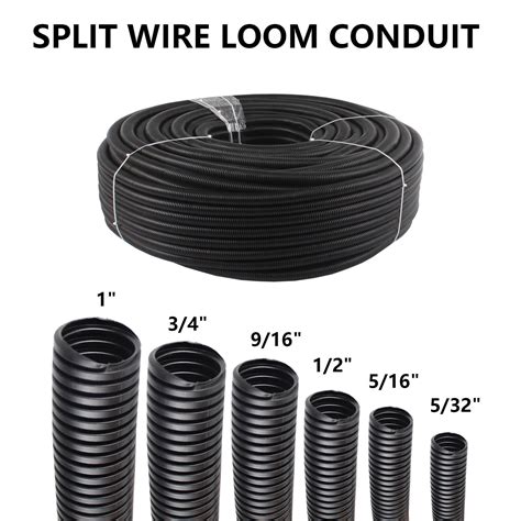 Wiring Loom Split Wire Cable Sleeve Flex Tubing Wire Wrap Corrugated