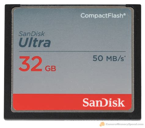 SanDisk Ultra 32GB CompactFlash Memory Card Review - Camera Memory ...