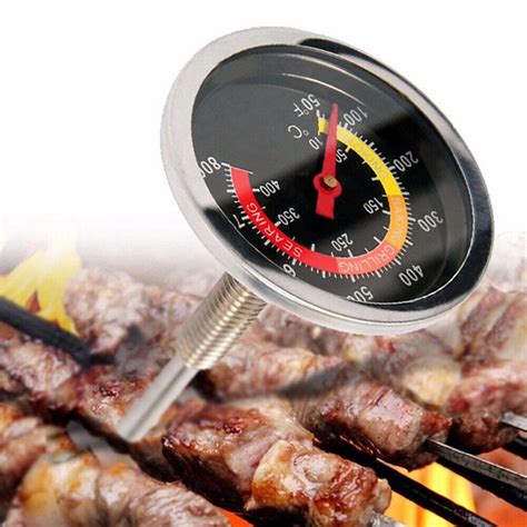 10 400barbecue Thermometer Gauge Stainless Bbq Smoker Grill Temperat Qtwonline