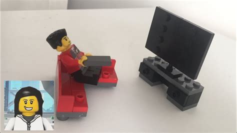 Lego Itens De Como Montar Uma Tv Sof De Lego Youtube