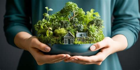 Premium Photo Ecofriendly Living Concept With Miniature Green World