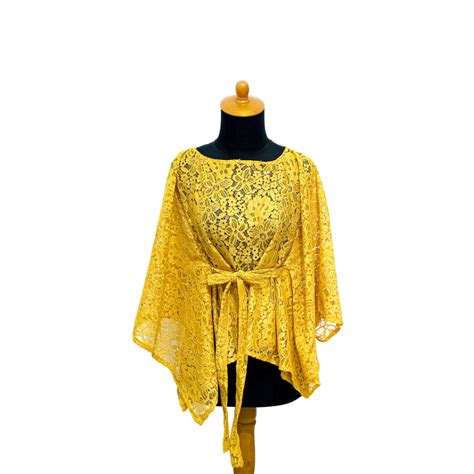 Jual Brukat Pita Depan New Cape Brokat Outfit Kondangan Simpel