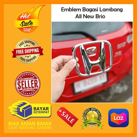 Emblem Logo Lambang Bagasi Belakang Honda Brio Aksesoris Mobil All