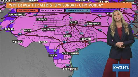 Houston Texas Freeze Winter Storm Warning Issued For All Of Southeast