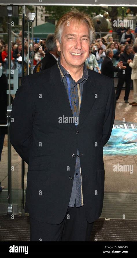 Alan Rickman UK premiere of Harry Potter Stock Photo - Alamy