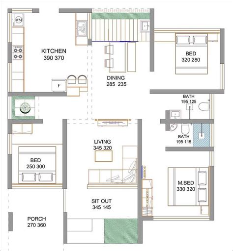 1000 Sq Ft 3bhk Contemporary Style Single Storey House And Plan Home Pictures