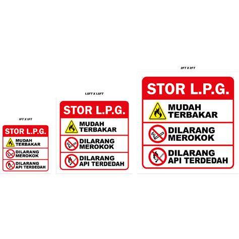 Papan Tanda Acp Signage Stor L P G Shopee Malaysia