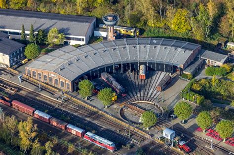 Luftaufnahme Bochum Museums Gebäude Ensemble Eisenbahnmuseum Bochum