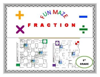 MAZE FRACTIONS By Refreshing MATHS Teachers Pay Teachers