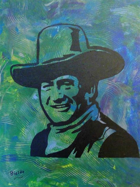 John Wayne Portrait Pop Art Painting John Wayne American Western Movie Star Pop Art John Wayne