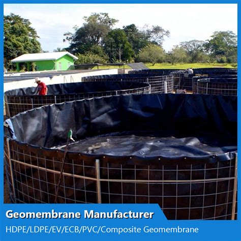 HDPE Plastic Biofloc Tarpaulin Fish Farming Tank Round Pond Geomembrane