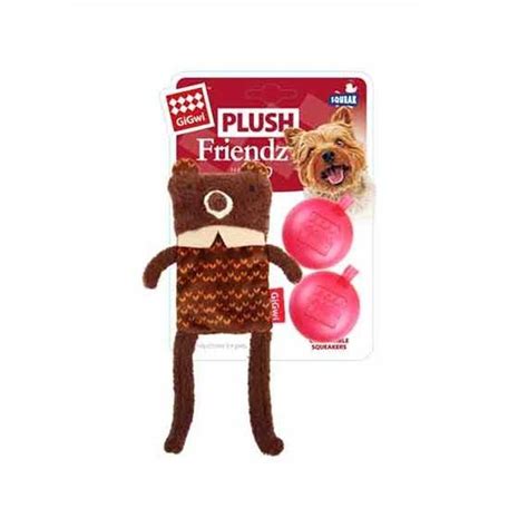 Gigwi Plush Friends Sesli Ayı Peluş Köpek Oyuncağı Small Petza