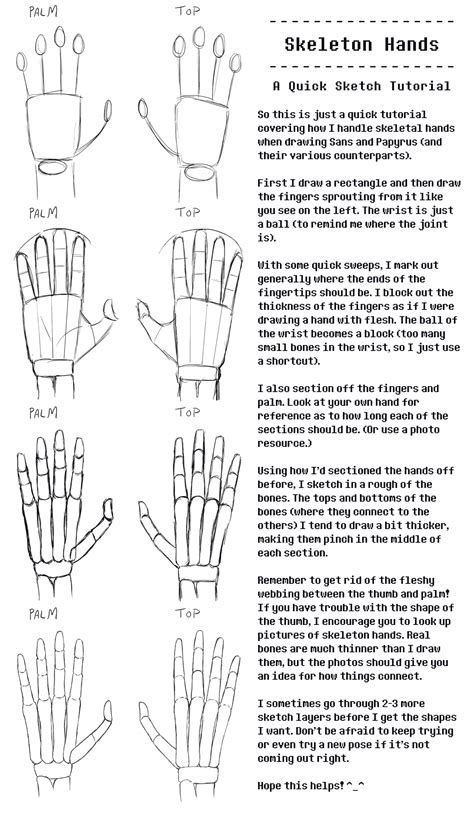 Skeleton Hand Drawing Tutorial Easy : Drawing Hands Tiktok | Bodbocwasuon